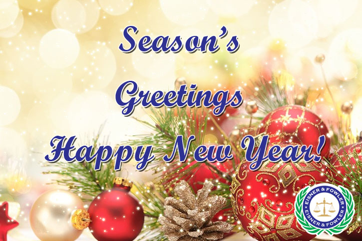 Seasons Greetings & Happy New Year from Eisner & Fowler